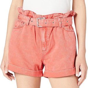 Rolled Cuff Denim Shorts